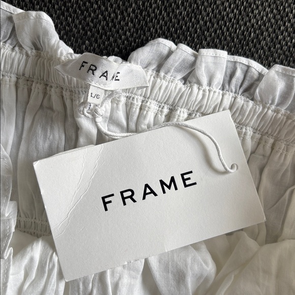 Frame White Ruffle Top - Picture 5 of 8